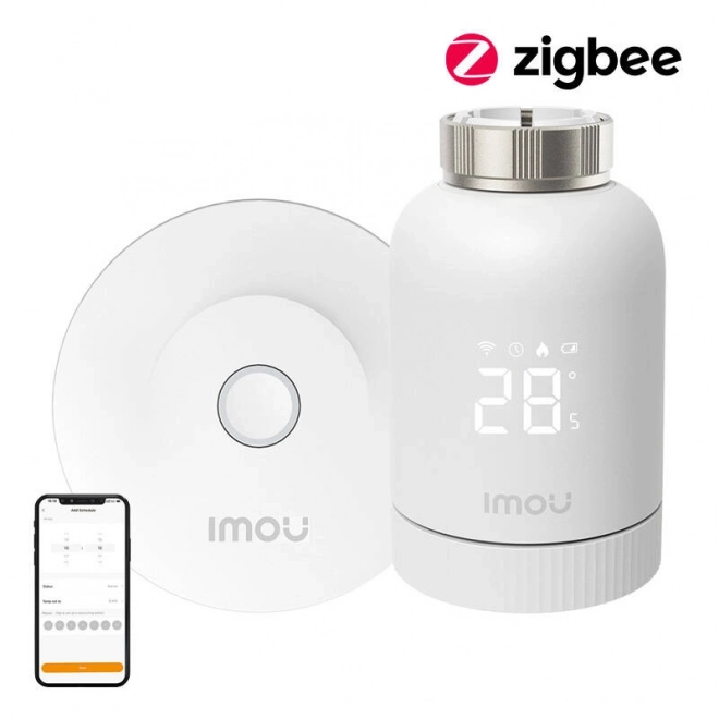 Pametna termostatska glava IMOU ZigBee s 6 adapterji in vhodom