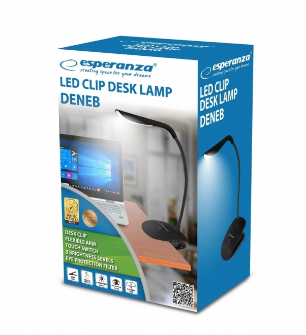 Deneb LED pisalna svetilka črna