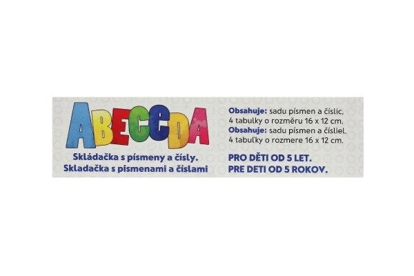 Abecedna Sestavljanka s Črkami in Številkami