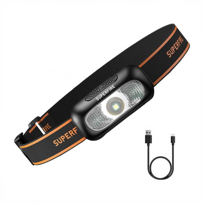 Naglavna svetilka Superfire HL05-D, 110 lm, USB