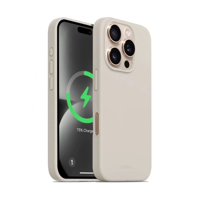Zaščitni ovitek Color Cover Magnetic za iPhone 16 Pro Max MagSafe v peščeno bež barvi
