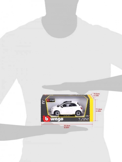 Bburago 1:24 Fiat 500 (2007) Bela