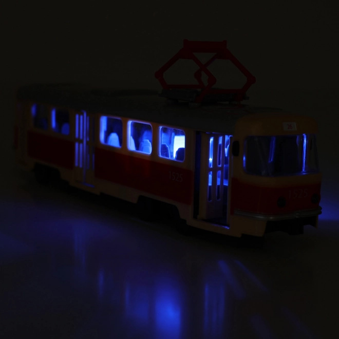 Tramvaj, ki obvešča o postajah