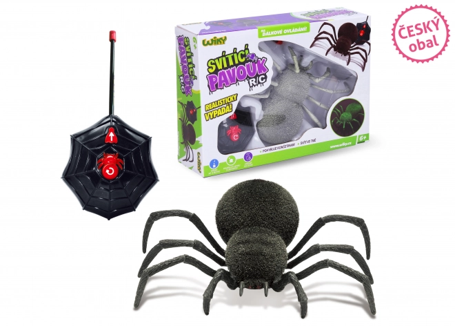 Svetleči RC pajek 20 cm