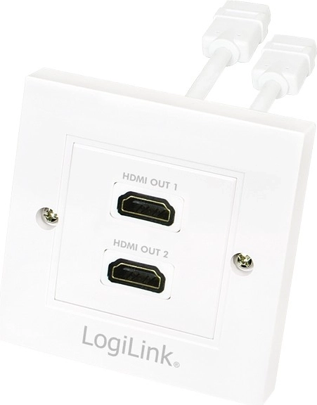 dvojna vtičnica HDMI z pozlačenimi konektorji