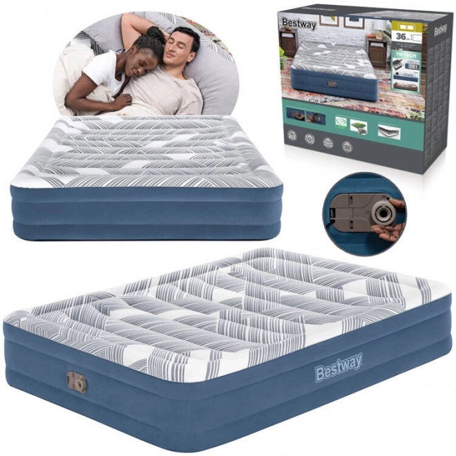 Udobna vzmetnica Bestway 2s Queen 203x152x36cm z vgrajeno črpalko 6712Y