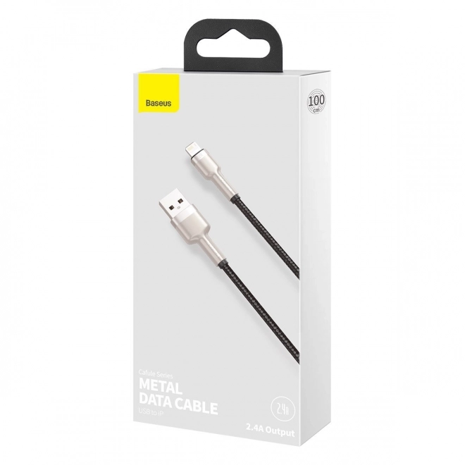 USB kabel za Lightning Baseus Cafule, 2,4A, 1m (črna)