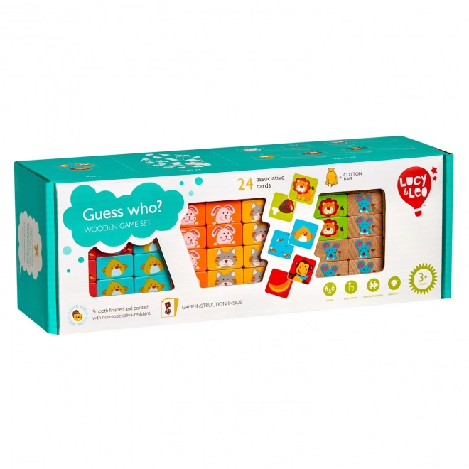 Lucy & Leo „Ugani, kdo“ - otroška lesena igra Jenga