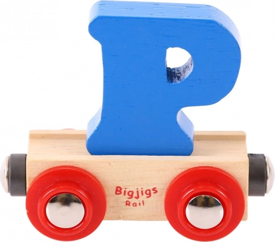Vagonček s črko P Bigjigs Rail