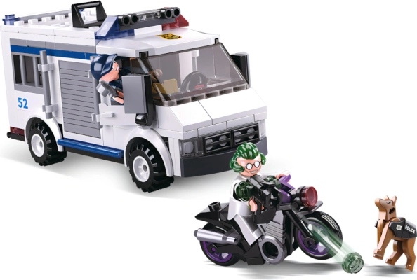 Motor tatova in policijski pes