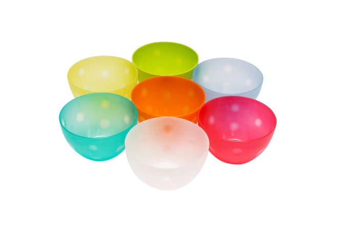 Plastična kuhinjska skleda, majhna 14 cm - mešanica barv