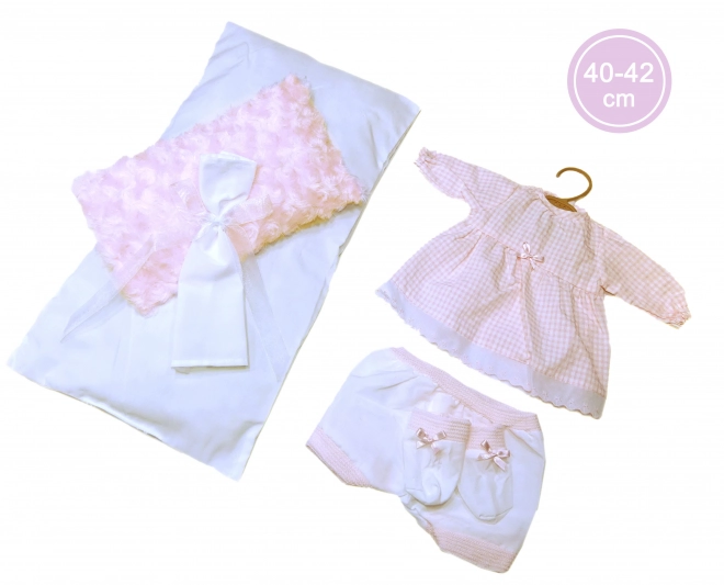 Llorens M740-42 oblačil za punčko dojenček NEW BORN velikosti 40-42 cm