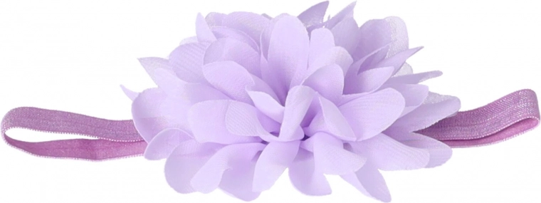 Rožnati naglavni trak s cvetličnim motivom