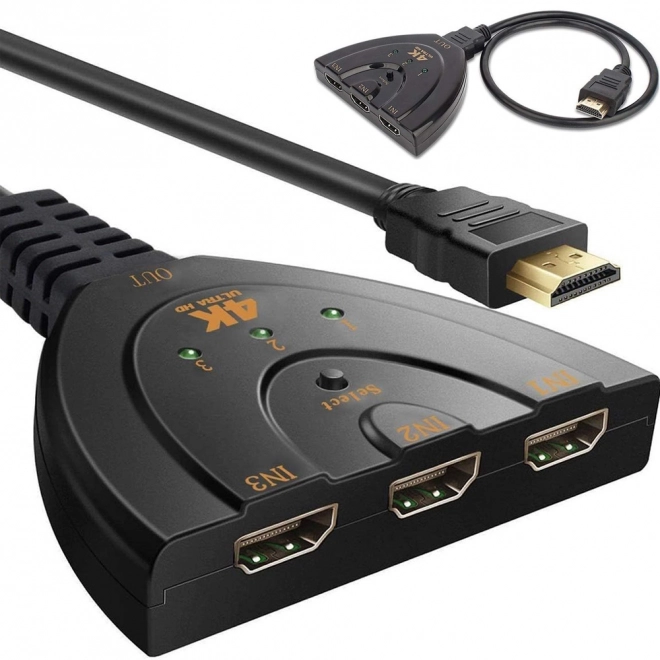 HDMI 3 vratni 4K stikalo