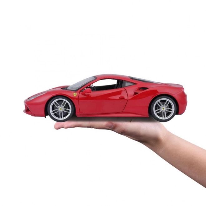 Kovinski avto Ferrari 488 GTB rdeč