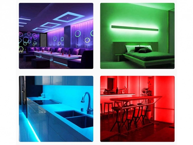 Vodoodporen RGB LED trak 4,5 m z daljinskim upravljalnikom