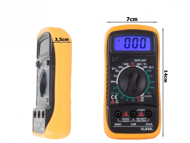 Digitalni multimeter za merjenje napetosti in toka