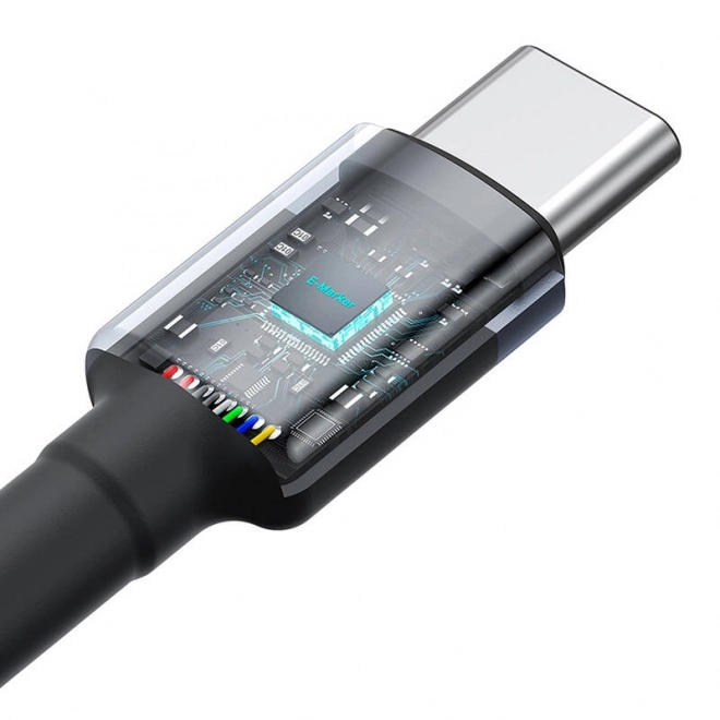 Kabel Baseus Cafule USB-C na USB-C 100W,2m, 2 kom (rdeče-črna, sivo-črna).