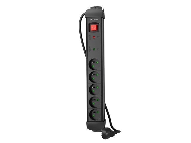 Napajalni trak 3,0m 5x230 cz SP1-05E-0300-BK