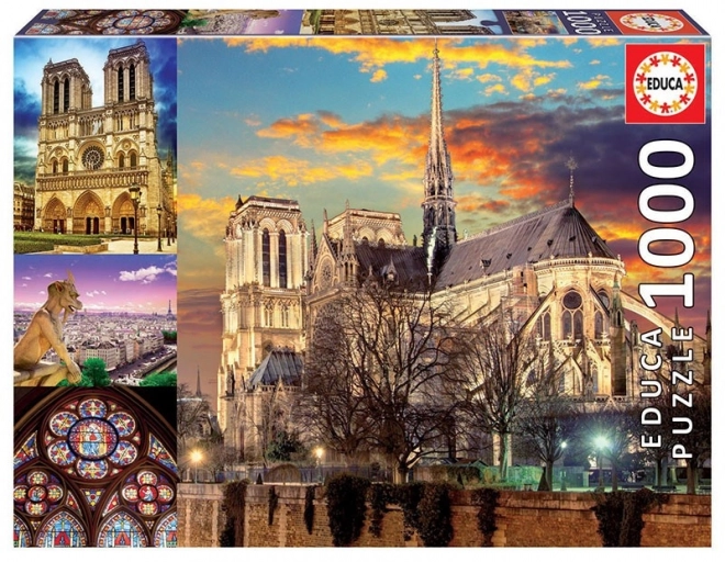 Sestavljanka Notre Dame kolaž 1000 delov