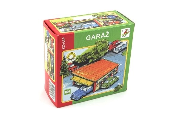 Kovinska garaža 15x6x13 cm v škatli Kovap