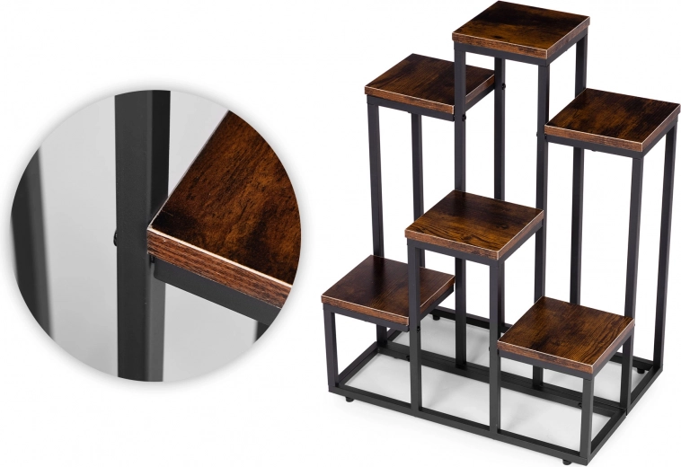 Večnivojsko razstavljanje na 6 policah