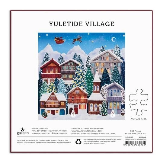 Puzzle božična vas 500 kosov