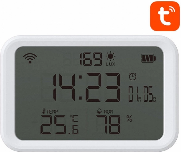Neo pametni senzor temperature, vlažnosti in svetlobe Wi‑Fi TUYA