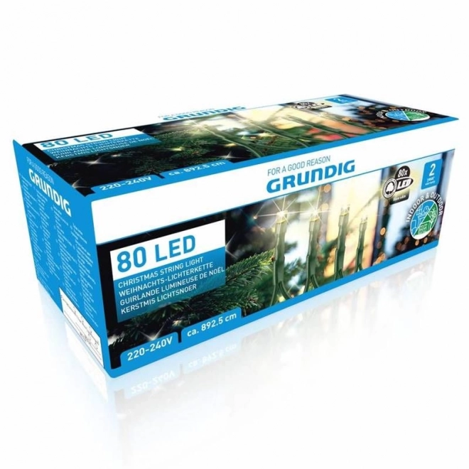 Zunanji božični niz z 80 LED diodami