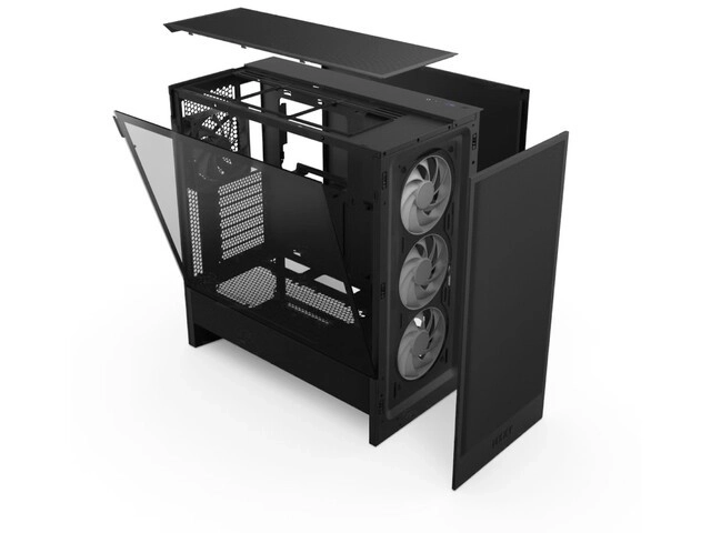 Računalniško ohišje H5 FLOW RGB Mid Tower črna