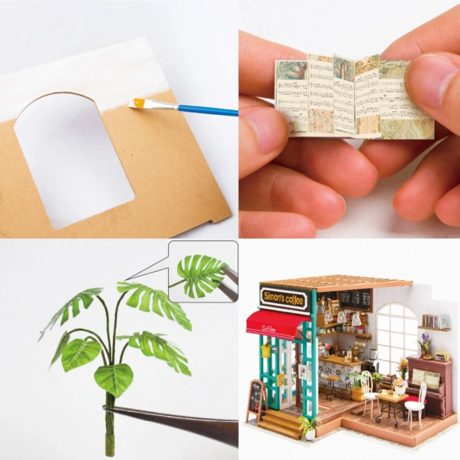 Šimonova kavarna - DIY miniaturna kavarna v hišici za punčke