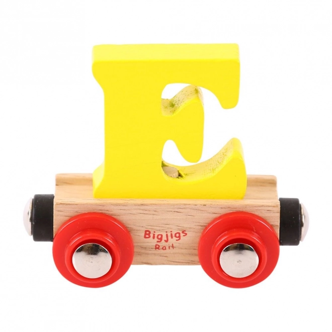 Leseni vlak Bigjigs Rail s črko E