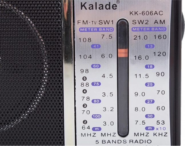 Široka pokritost pasov FM/AM/SW1/SW2