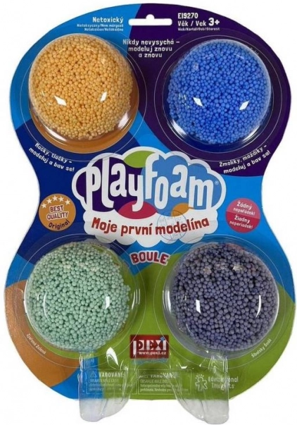 Pena modeliranje PlayFoam - fantovske barve 4pack
