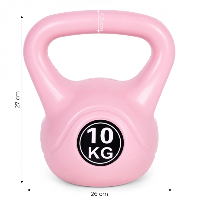 Kettlebell za vadbo roza - 10 kg