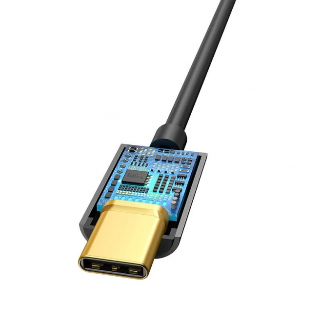 Zvočni adapter Baseus L54 USB-C mini jack 3,5 mm - črna