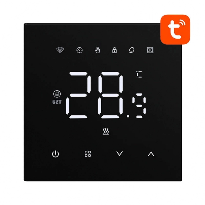 Pameten termostat Avatto WT410-16A-B za električno ogrevanje 16A WiFi