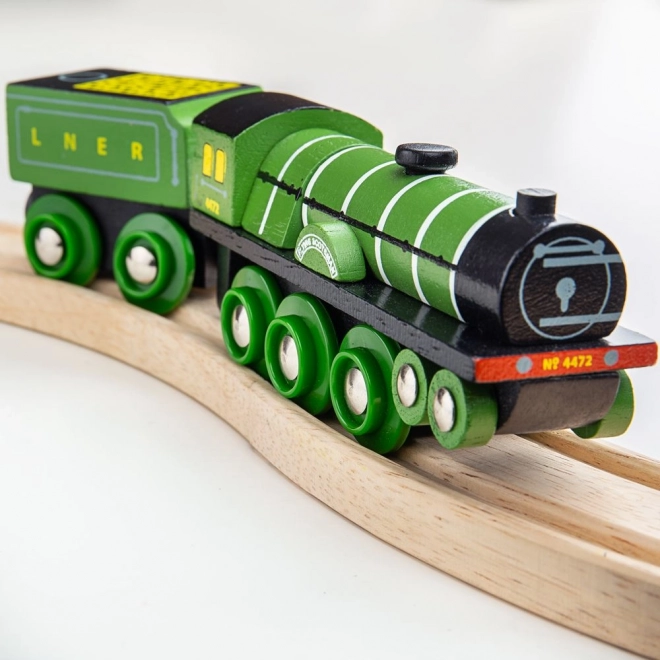 Lesena lokomotiva Flying Scotsman - replika