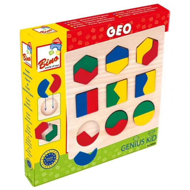 Bino Lesene sestavljanke geometrijske oblike