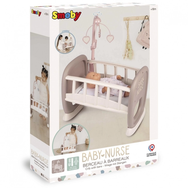 Smoby Baby Nurse zibelka s karuselom za punčke