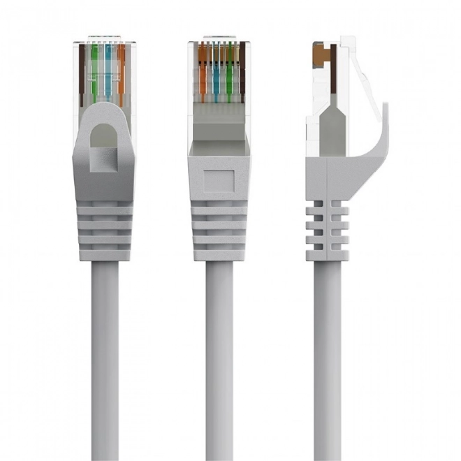 Patch kabel kat.6 UTP 0,5m siv