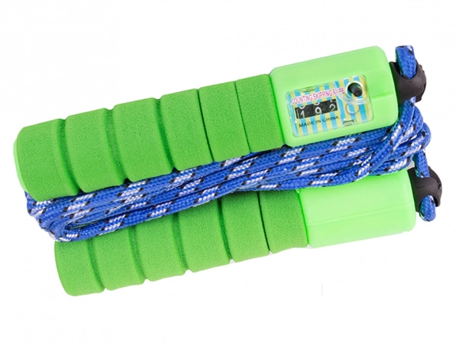 Zelena kolebnica z digitalnim števcem za fitnes