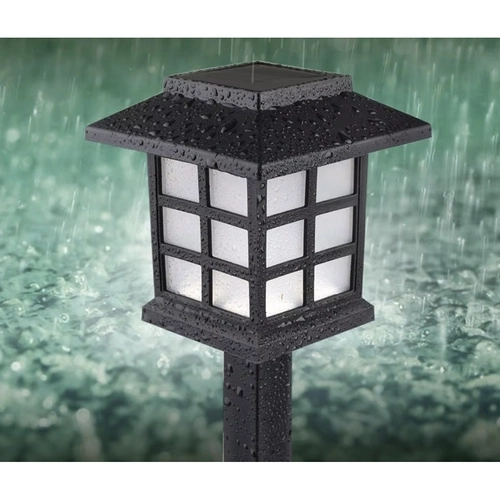 Sončna vrtna svetilna LED – set 6x hišica
