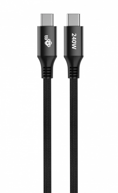 Kabel USB C - USB C 2m 240W črn