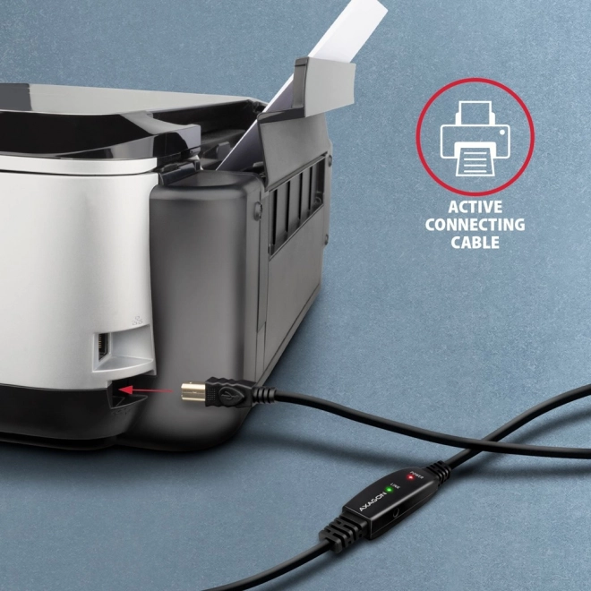ADR-215B USB 2.0 A-M -> B-M aktivni povezovalni kabel/ojačevalnik 15 m