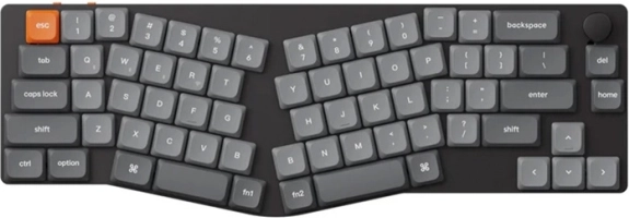 Brezžična nizkoprofilna tipkovnica Keychron K11 Max RGB rjavi stikali črna