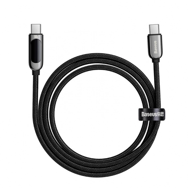 USB-C kabel za prikaz USB-C Baseus, 100 W, 2 m (črna)