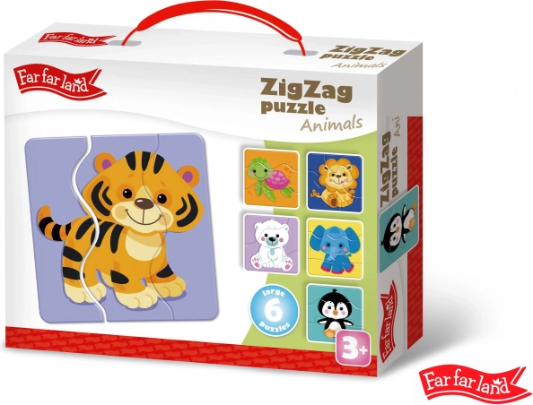 Puzzle ZigZag Živali Far Far Land 6 Slik