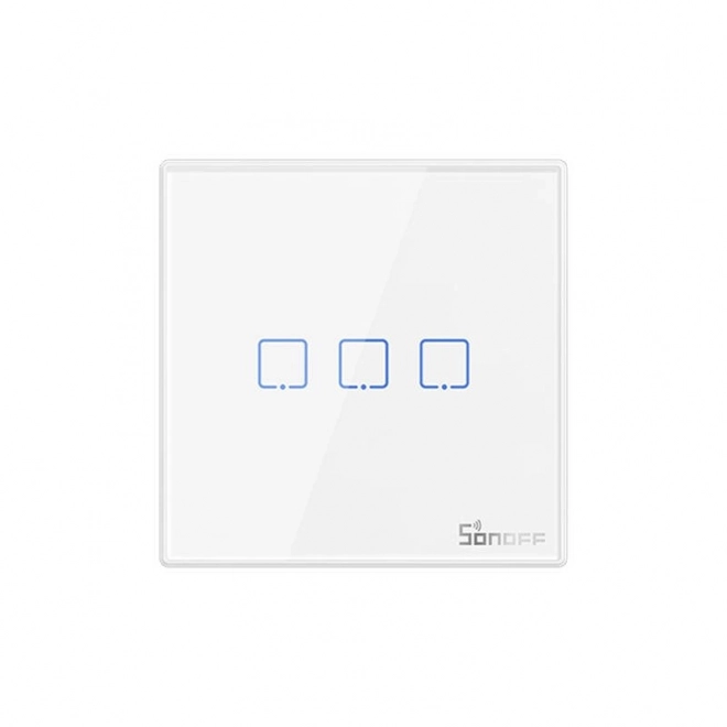 Pameten Sonoff T2EU3C-RF 3-kanalni stenski preklopnik
