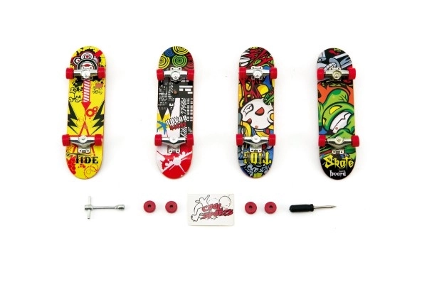 Prstni vijačni skateboard z dodatki - 10 cm